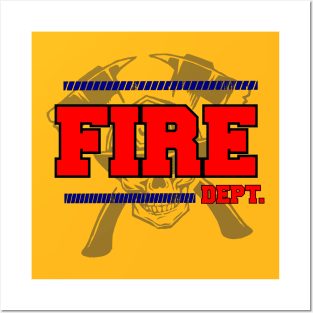 T-SHIRT FOR FIREFIGHTER Posters and Art